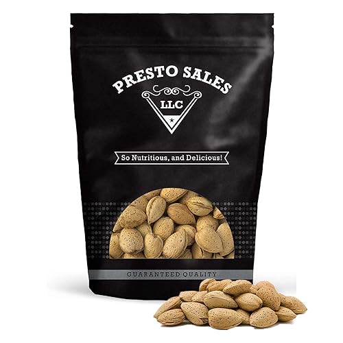 Almonds, "Fresh off the tree" In shell Raw, Perfectly Natural, Quality, Ideal snack for Adults and Kids, packaged in a 1.5 lbs. (24 oz.) resealable