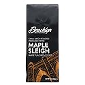 Brooklyn Beans Maple Sleigh 100% Arabica Craft Roasted Ground Coffee, Premium Maple Flavored Roast, 12 Oz Bag