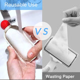 Washable 2-in-1 Lint Roller Reusable Lint Roller for Dog Cat Pet Hair Remover Clothing Pilling Table Top Carpet?Portable Travel Outdoor Activities