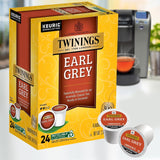 Twinings Earl Grey Black Tea K-Cup Pods for Keurig, 24 Count (Pack of 2), 48 Total, Flavoured with Citrus and Bergamot, Caffeinated, Enjoy Hot or Iced