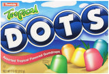 Dots Original Candy Gumdrops, Original Assorted and Tropical Assorted, 7.5 Ounce Theater Box (Pack of 2) - with Two MYD Lollipops