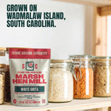 Marsh Hen Mill White Grits | Stone Ground White Corn | Gluten-Free, No Additives | Instant for Quick Meals | Family Farm Grown on Wadmalaw Island |