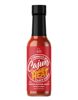 Cajun Nation CAJUN HEAT Garlic Pepper Sauce 5oz - Spicy Garlic Hot Sauce with No MSG - Authentic Louisiana Style Heat from the Cajun Coast - Low