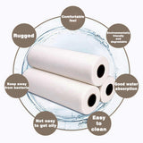 Microfiber Cleaning Cloth Roll: Tear-Away Reusable Paper Towels Fiber Cloth Household Kitchen Lazy rag Wet and Dry Dual use,Washable,Scratch
