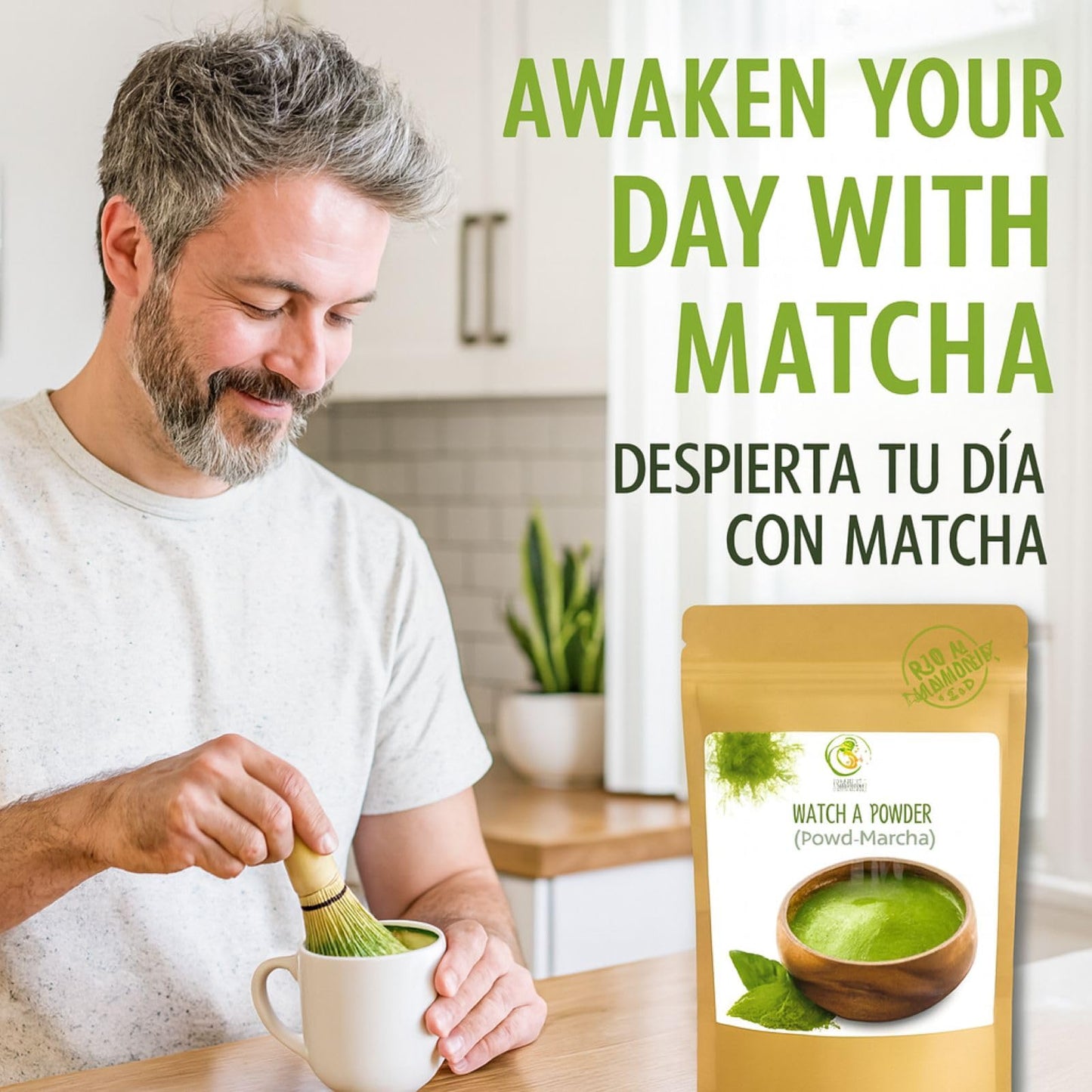 Green Tea Matcha Powder - 4 oz Resealable Bag - 100% Pure Japanese-Style Matcha - No Sugar, No Fillers - Natural Superfood Powder - Antioxidant-Rich
