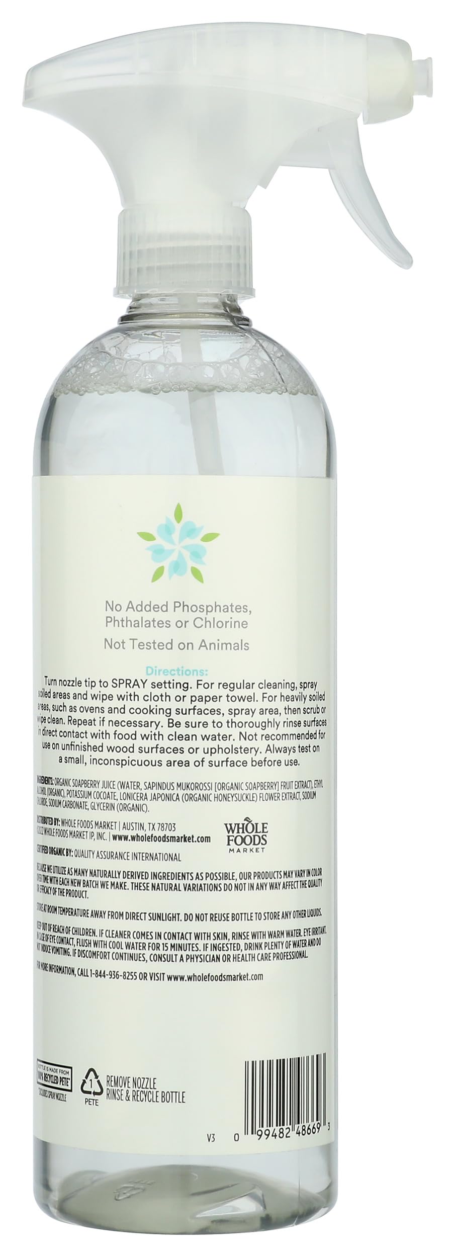365 by Whole Foods Market, Organic Multi-Surface Cleaner, Unscented, 24 Fl Oz