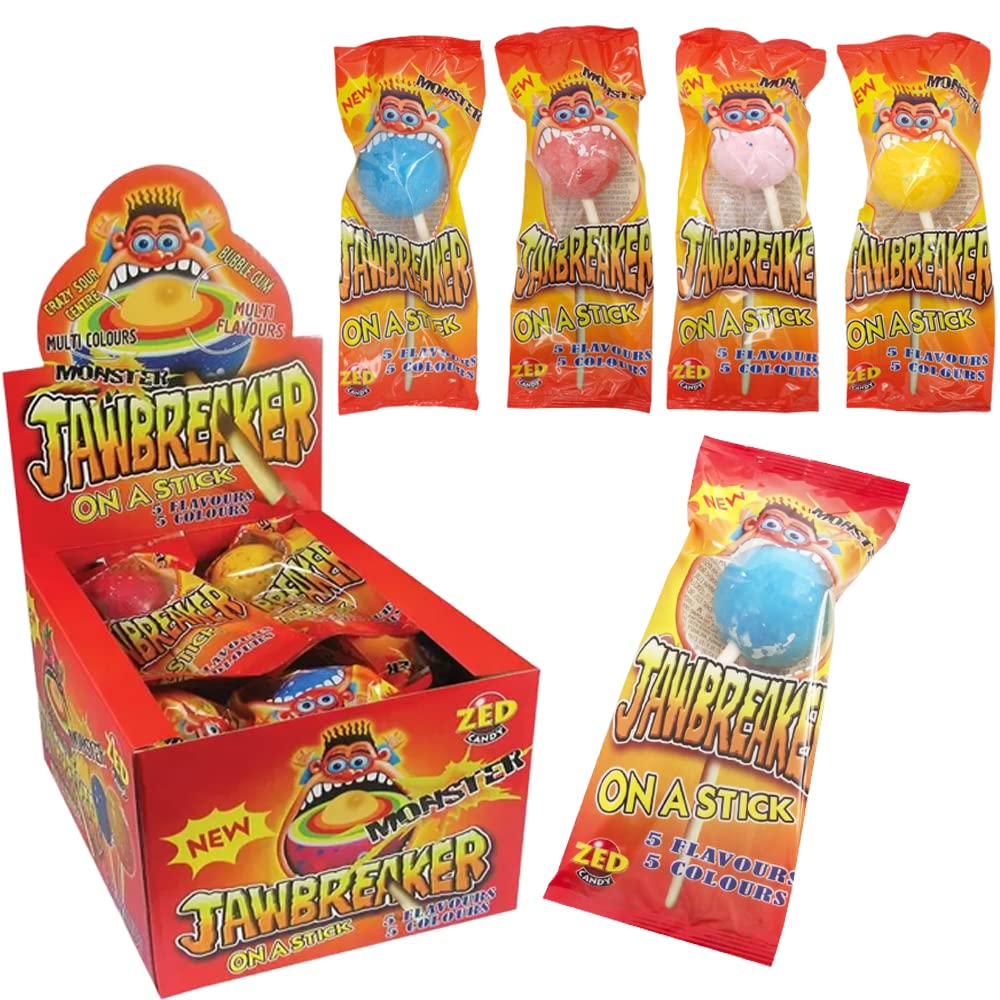 Monster Jawbreaker Lollipops (box of 18)