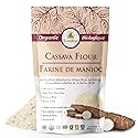 Ecoideas Organic Cassava Flour 500g - Gluten-Free, Grain-Free, Non-GMO - Ideal for Baking and Cooking - High Fiber, Iron-Rich, Perfect for Healthy