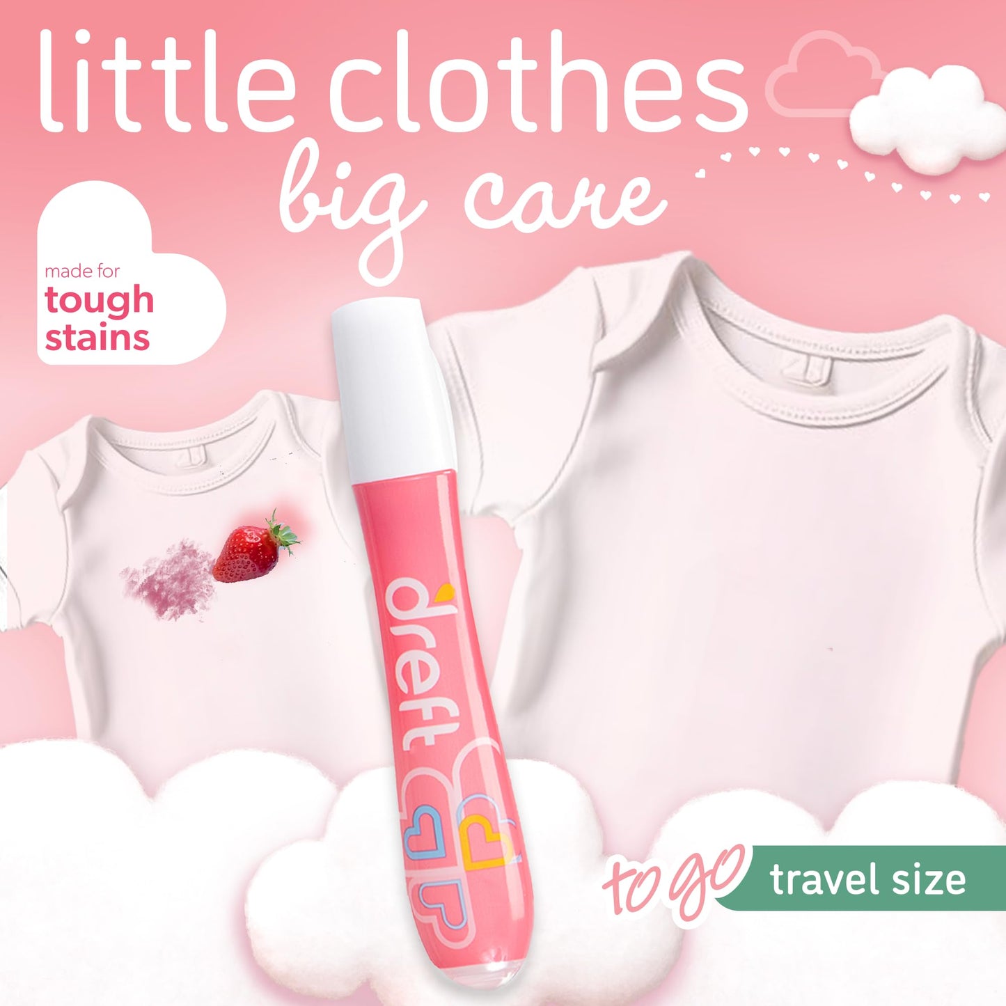 Baby Gifts Set by Dreft, Baby and Mom Gift Set with Liquid Laundry Detergent, Laundry Stain Remover, Stain Remover Pen & All Purpose Cleaner Spray