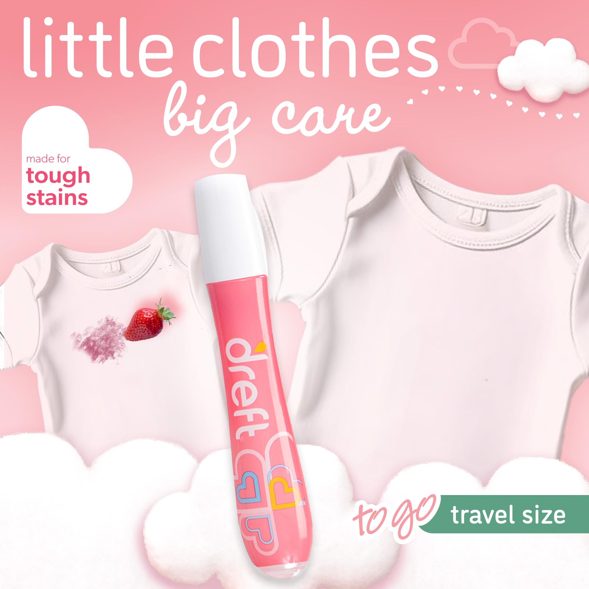 Baby Gifts Set by Dreft, Baby and Mom Gift Set with Liquid Laundry Detergent, Laundry Stain Remover, Stain Remover Pen & All Purpose Cleaner Spray