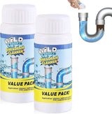 2026 Upgrade Wild Tornado Pipe Dredge, Powerful Sink Drain Cleaner, Multi-functional Drains Cleaners Fast Foaming for Kitchen Toilet Pipeline Quick