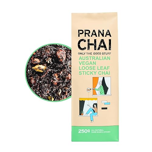 Prana Chai Sugar Free Chai Tea Agave Blend - Vegan Friendly Hand-Blended Natural Australian Loose Leaves, All-Natural Chai -250g