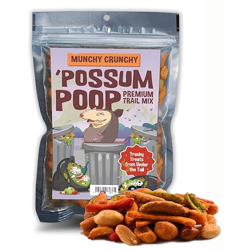 Possum Poop Premium Trail Mix- Funny Gag Gift for Men and Women - Weird Shower Gift, Fun Stocking Stuffers, Adult Gift Baskets, Trail Mix Blend, Nut