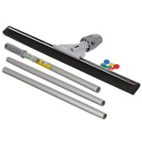 Unger Commercial SmartFit™ WaterWand™ 30" Heavy-Duty Floor Squeegee with 53" Aluminum Handle - Ideal for Removing Water and Dirt from Uneven Surfaces