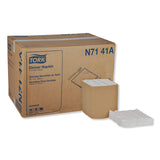 Tork White Dinner Napkin, 1/4 Fold 1-ply, 17" x 16.9", 12 x 334 napkins, N7141A
