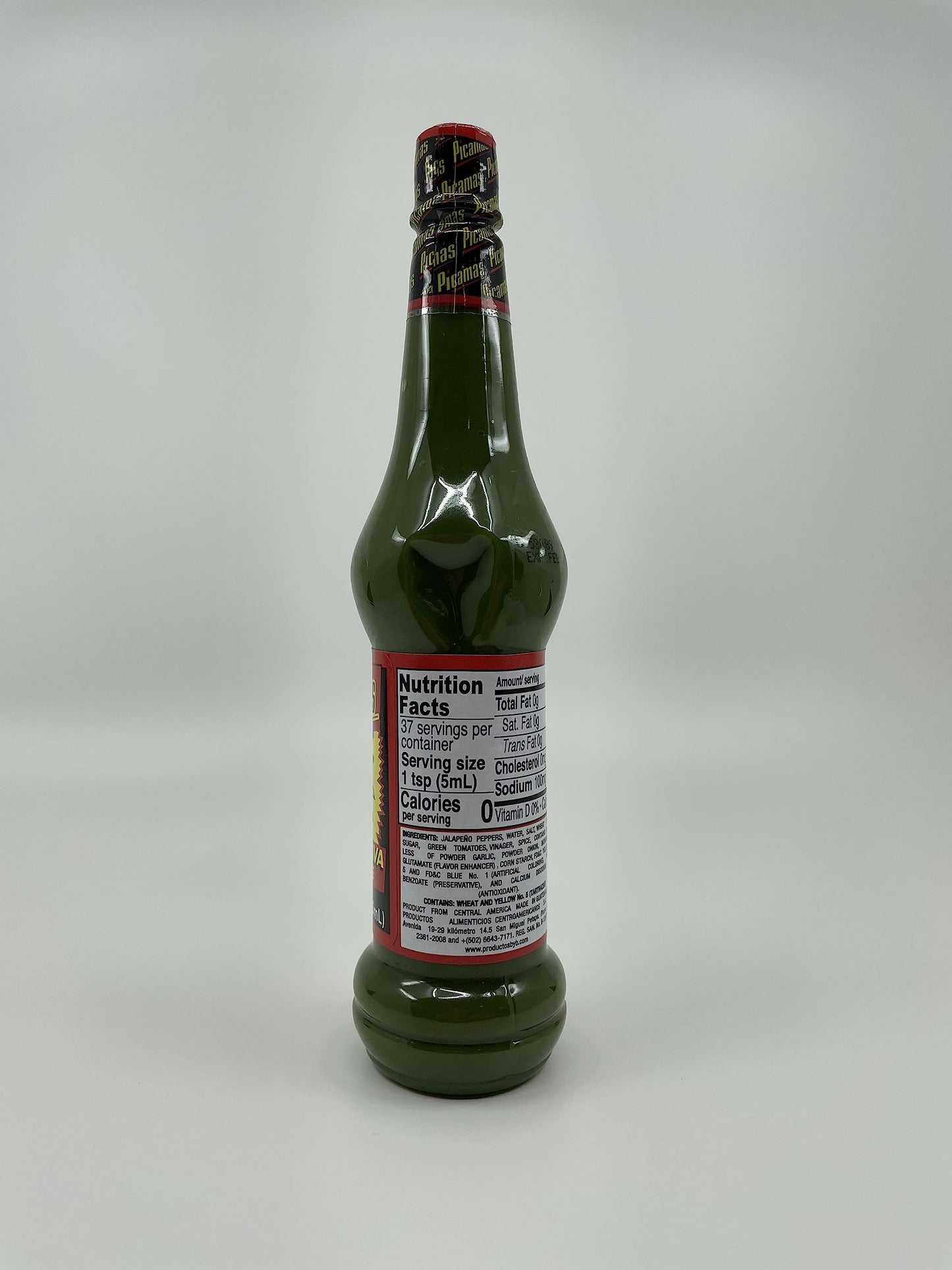PICAMAS - Green Hot Sauce Salsa Brava 6.2oz Bottles (Pack of 3)