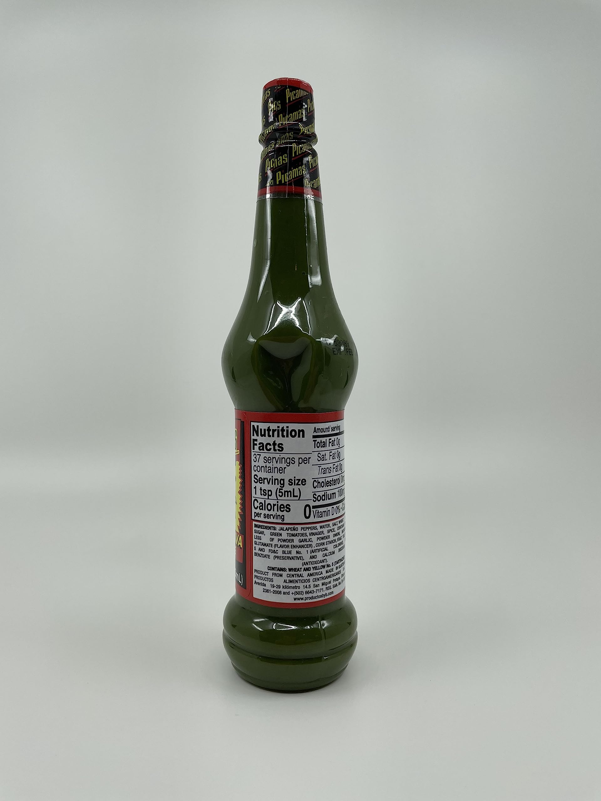 PICAMAS - Green Hot Sauce Salsa Brava 6.2oz Bottles (Pack of 3)