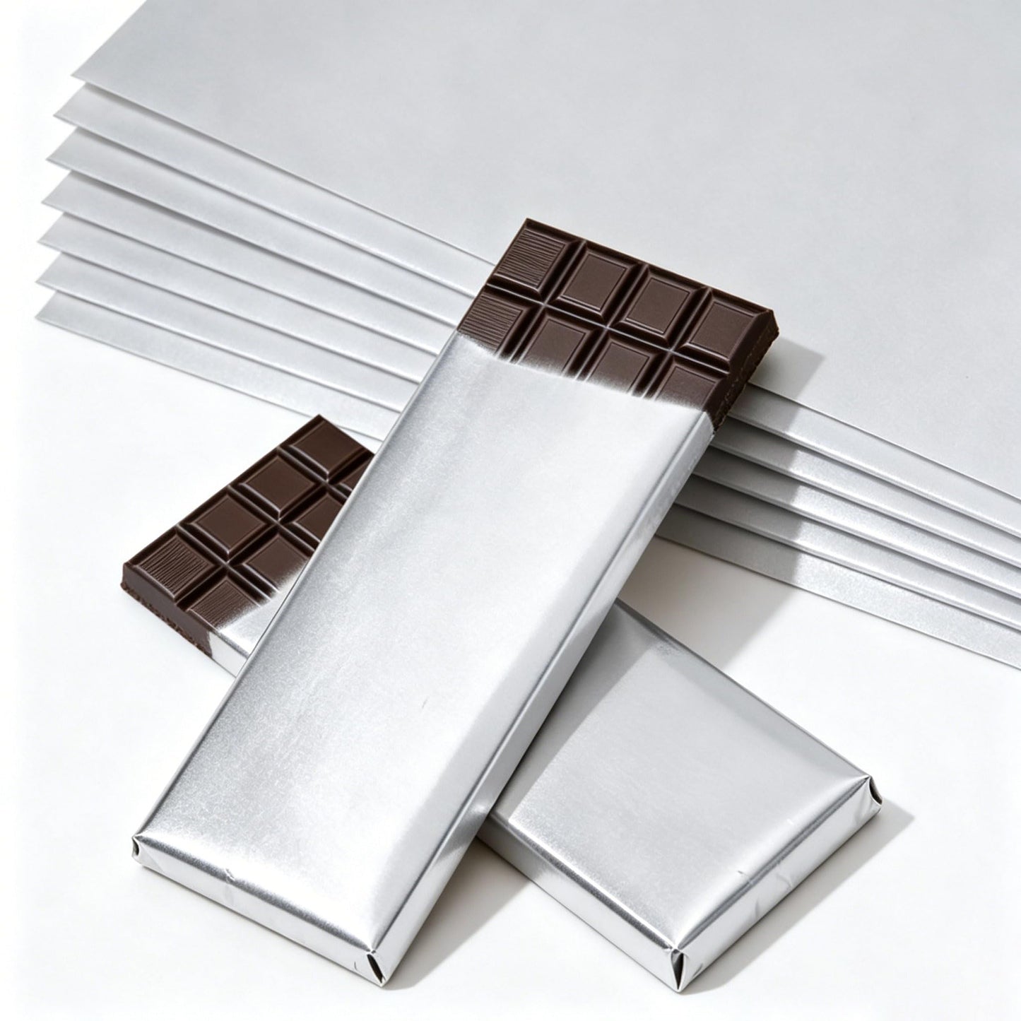 YDJIANCAI 500Pcs Candy Bar Wrappers, Foil Chocolate Bar Wrappers, for Homemade Chocolate Bars, Candies, Reusable Food-Grade