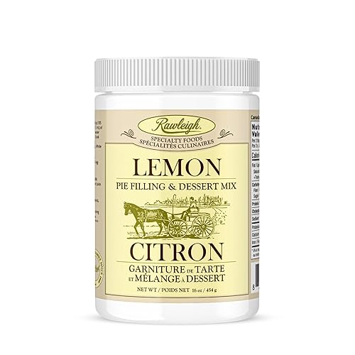 Rawleigh Lemon Pie Filling & Dessert Mix (16 oz) - Makes Up to 7 Pies - Traditional Cook & Serve Lemon Dessert Base - Gluten Free, No MSG, Versatile