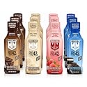 Muscle Milk Pro High 42g Protein Shake, 4 Flavor Variety, 14 fl oz Bottles (Pack of 12)