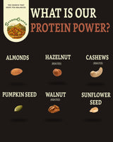 SteadyCrunch Protein Power Mixed Nuts - High Protein Snacks & Keto Nut Mix - Non-GMO, Vegan & Gluten Free Healthy Snacks - Almonds, Cashews & Walnuts