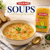 Tazah Vermicelli Noodles 15.87oz (450g) - Delicious, Nutritious, Quick-Cooking, Versatile Pasta - Ideal for Soups, Salads, Stir-Fry Dishes - Authentic