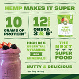 Manitoba Harvest Organic Hemp Seeds, 18oz, 10g Plant Based Protein and 12g Omega 3 & 6 per Srv, smoothies, yogurt & salad, Non-GMO, Vegan, Keto