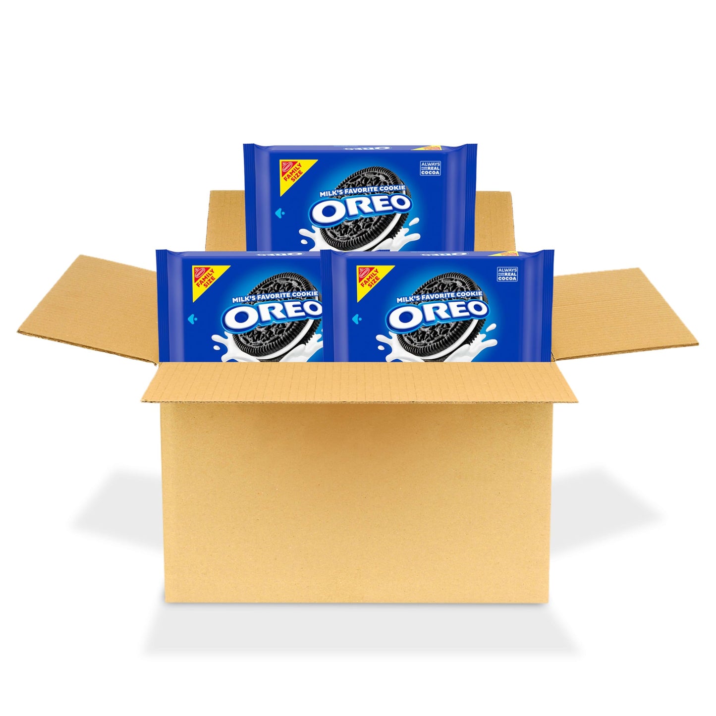 OREO Chocolate Sandwich Cookies, Family Size, 3 Packs