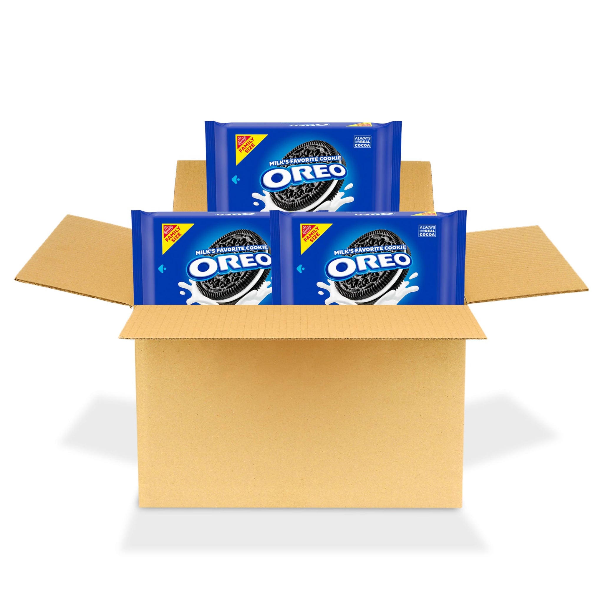 OREO Chocolate Sandwich Cookies, Family Size, 3 Packs