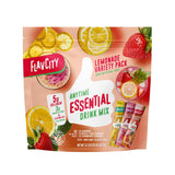 FlavCity Anytime Essential Lemonade Variety Pack - Powder Drink Mix Packets with Collagen - Lemonade Packets in 3 Flavors - Water Flavoring