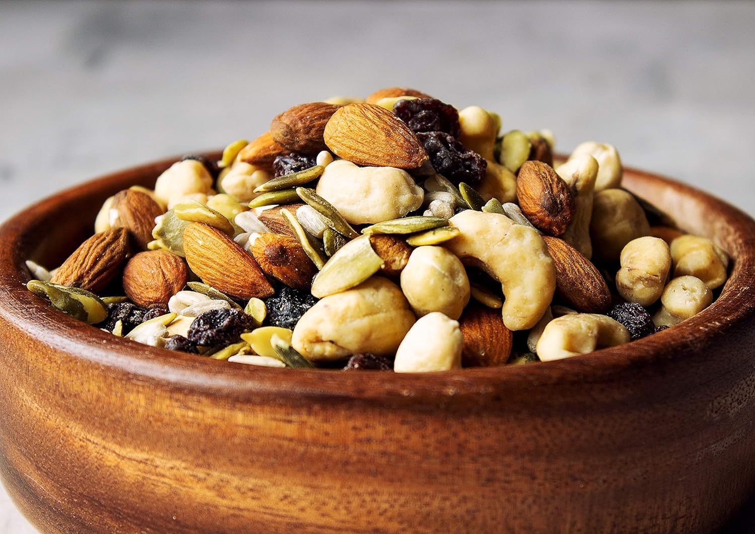 Organic Raw Seeds, Nuts and Raisins Mix, 8 Pounds - Raw and Non-GMO Trail Mix Contains Walnuts, Almonds, Cashews, Hazelnuts, and Raisins. Vegan