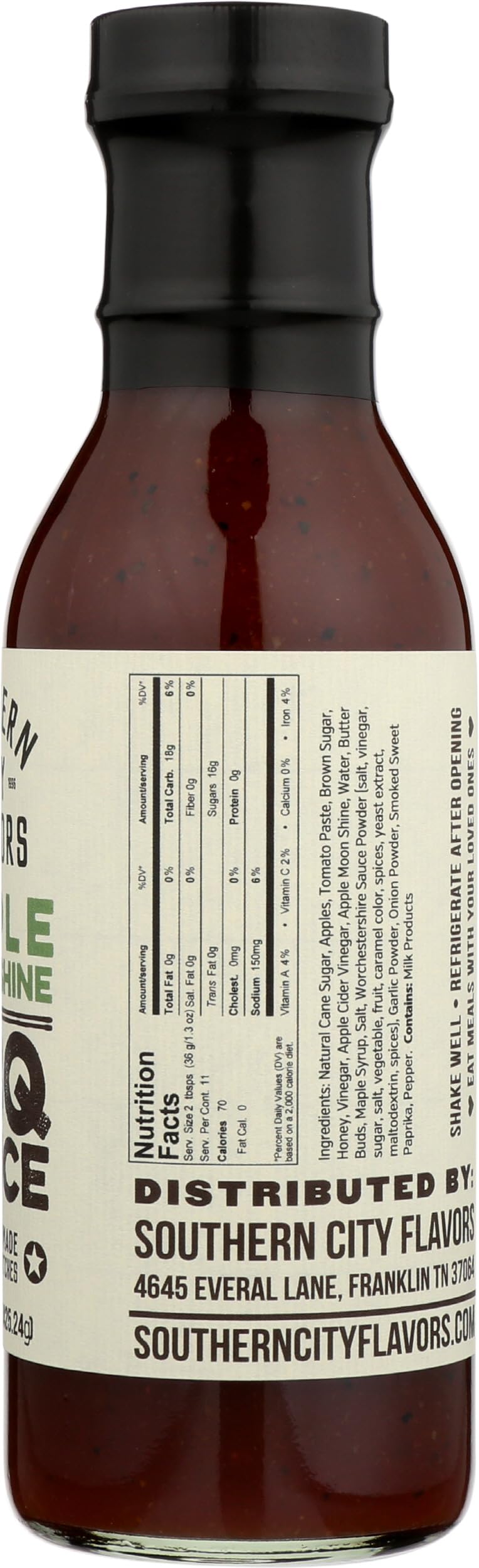Southern City Flavors, Grillng Sauce Apple Moonshine, 15 Ounce