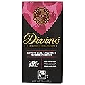 Divine Chocolate, Bar Dark Chocolate Raspberries 70%, 3 Ounce