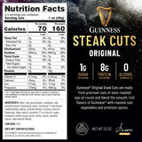 Guinness Steak Cuts, Original Flavor, 3 Pack (2.5 Ounce Bags) - Tender Real Steak Snack Marinated in Guinness 0.0 - Savory Pot Roast Flavor - Jerky