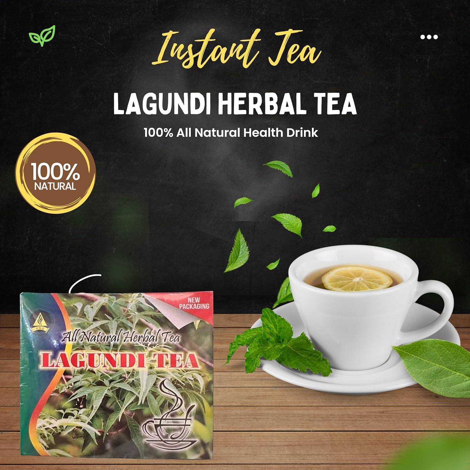Pack of 4 Organic Philippine Teas - Lagundi Tea - Banaba Tea - Sambong Tea - Guyabano Tea - Total 4 Boxes - 20 Tea Bags in Each Box - Total 80 Tea