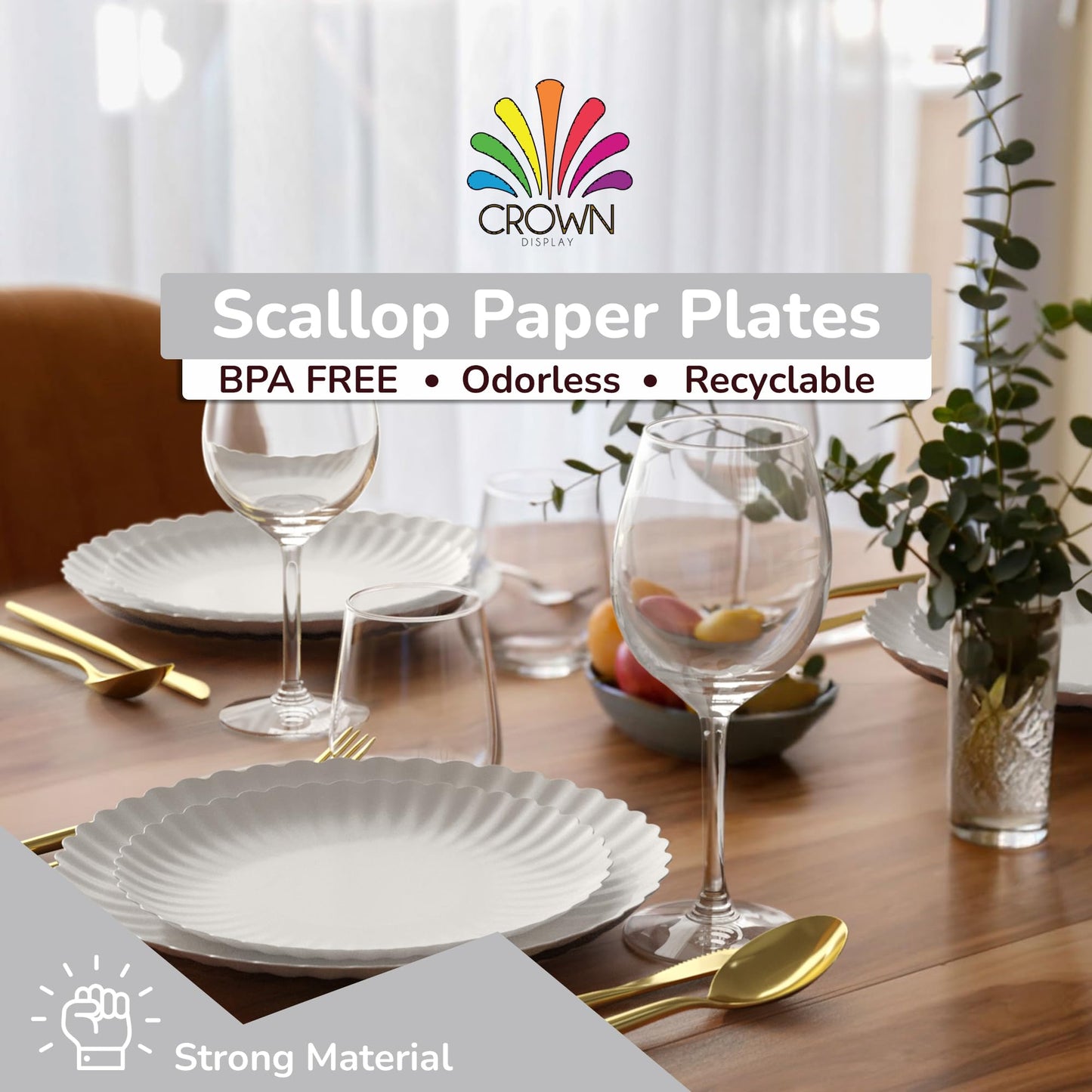 Trendables Floral Paper Plates 8.5 Inch & 10.5 Inch 40 Pcs Dinner Plate Set Fancy Disposable Plates for Party for 20 Guests 20 X 8 & 20 X 10 Large