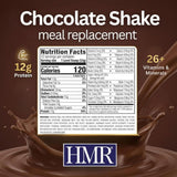 HMR 120 Chocolate Shake Meal Replacement Powder | Chocolate Shake Mix to Support Healthy Weight Loss | 12g of Protein | Nutritional Drink | Low