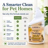 NOYATECH Pet Floor Cleaner for Mopping - Enzyme Urine & Odor Eliminator - Safe for Hardwood, Tile, Laminate & Grout - Dog & Cat Pee Concentrate, 32 oz