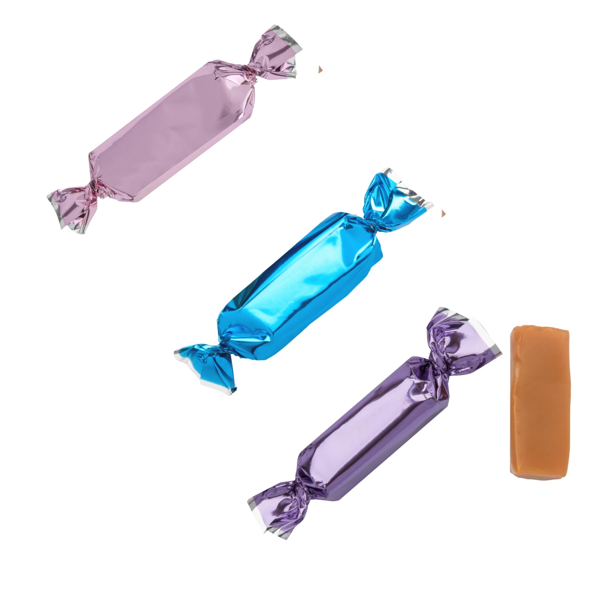 Candy Envy - Individually Wrapped Caramels - Mermaid Color Wrappers - 2 Pound Bulk Mermaid Party Decoration