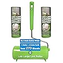 Leo 6.3-Inch Wide Lint Roller with 12-Inch Handle, Dog Hair Roller for Pet Cat Hair Removal, Super Sticky Roll Floor Refill, Leo Cleaning Roller
