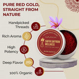 Saffa Saffron - Pure Premium Saffron Threads | 100% Natural & Handpicked Red Spice | Rich Aroma, Golden Color & Authentic Taste | Perfect for Cooking