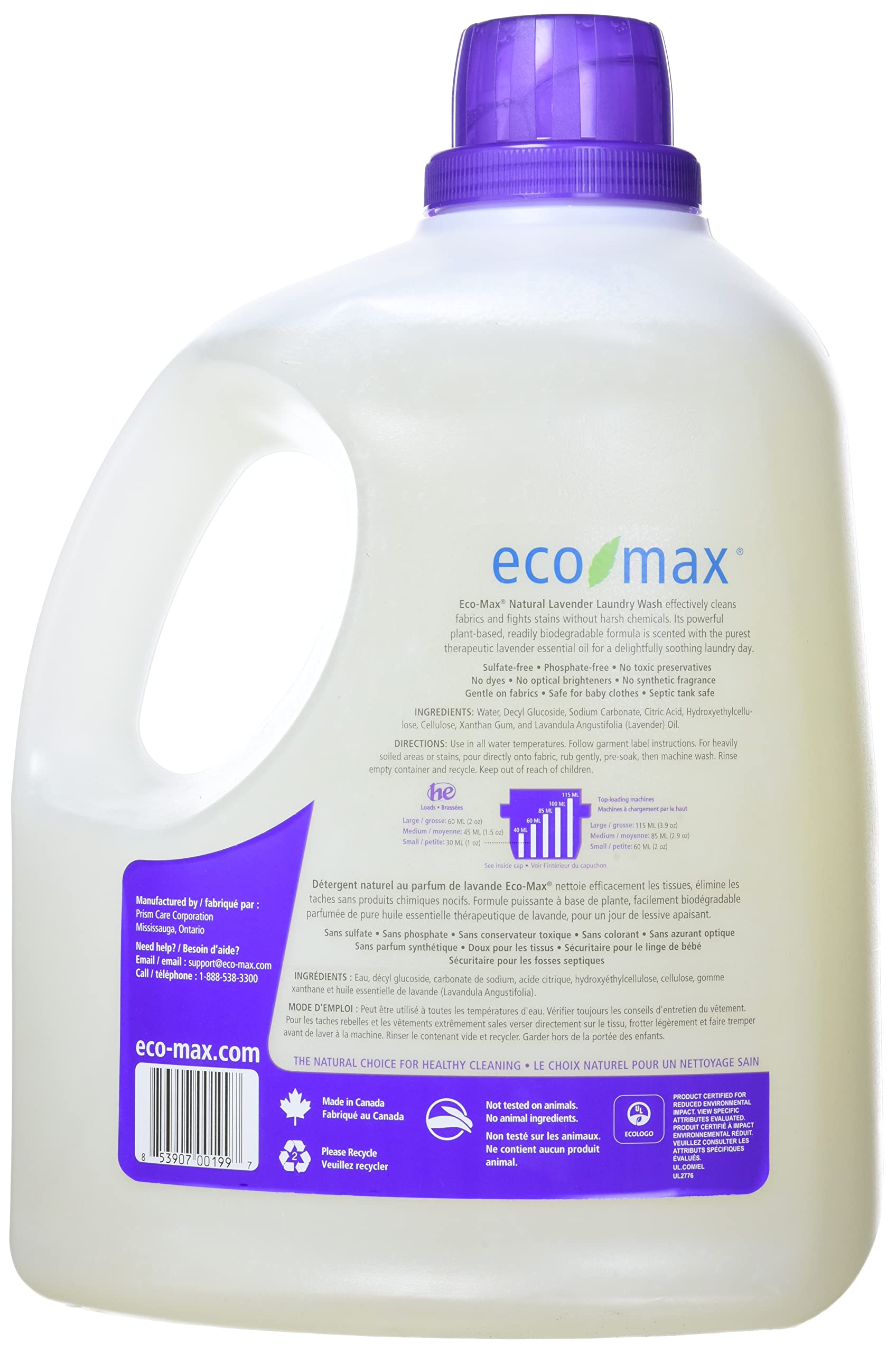 Ecomax Natural Lavender Laundry Wash, 6210 ML