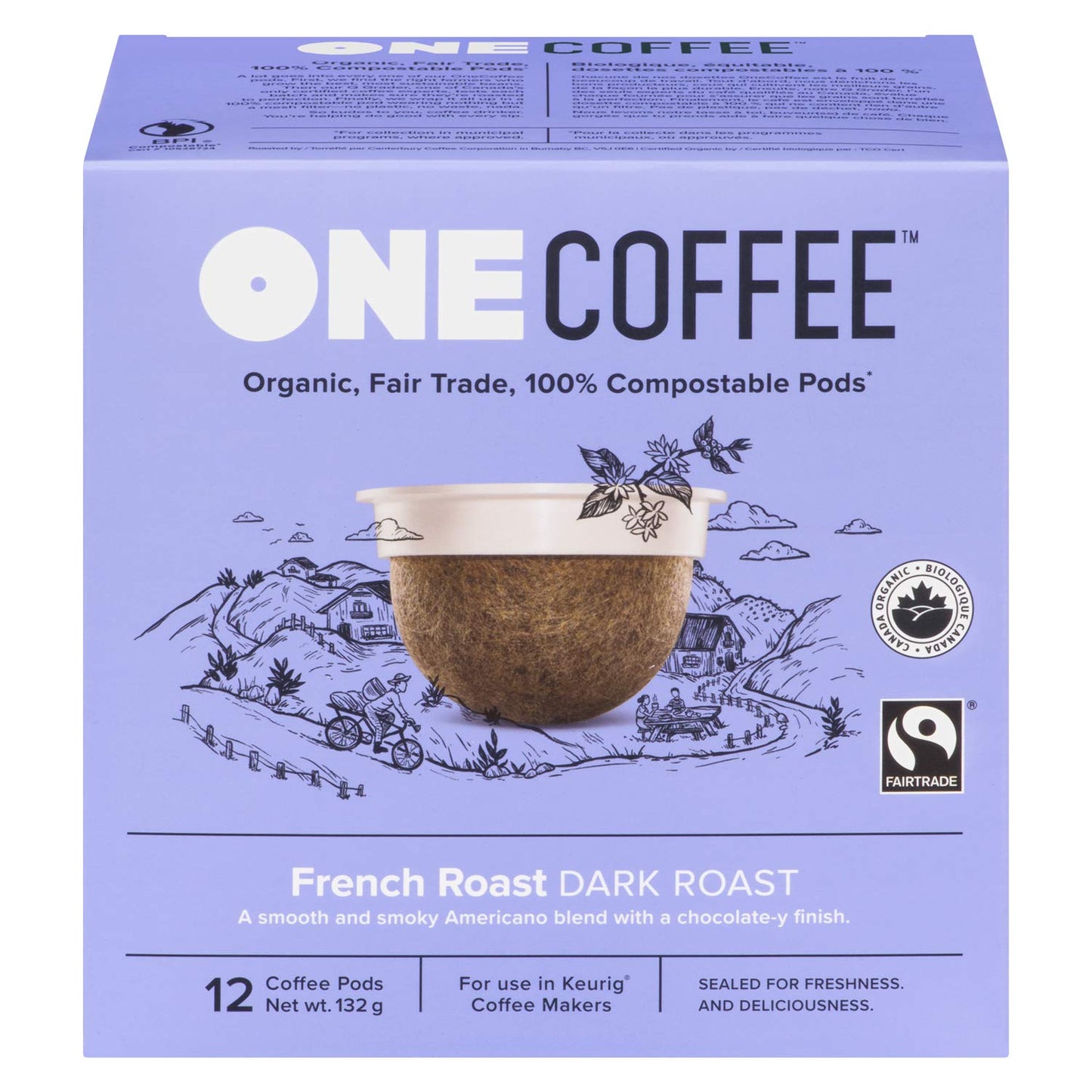 Onecoffee Coffee-French Roast 12 Pack, 11 GR