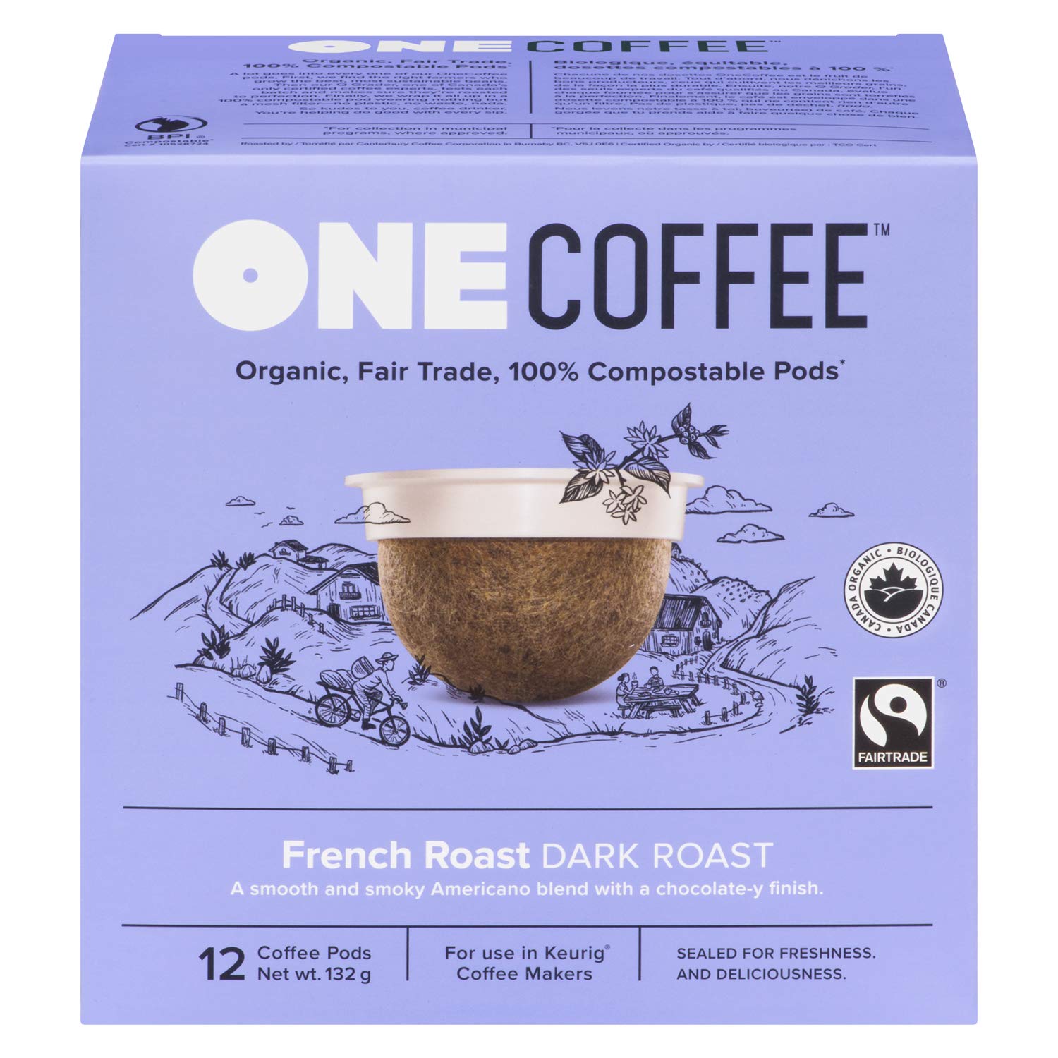 Onecoffee Coffee-French Roast 12 Pack, 11 GR