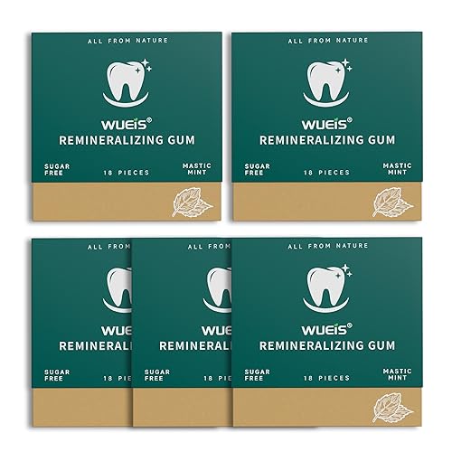 Remineralizing Gum Hydroxyapatite with Xylitol - Sugar Free Spearmint Chewing Gum for Enamel Support and Fresh Breath - 18 Pieces (18 Count (Pack