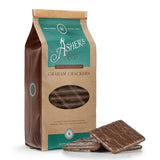 Asher's Chocolates Company, Chocolate Covered Graham Crackers, Made From the Finest Kosher Chocolate, Small Batches, Family Owned Since 1892 (7.15 oz