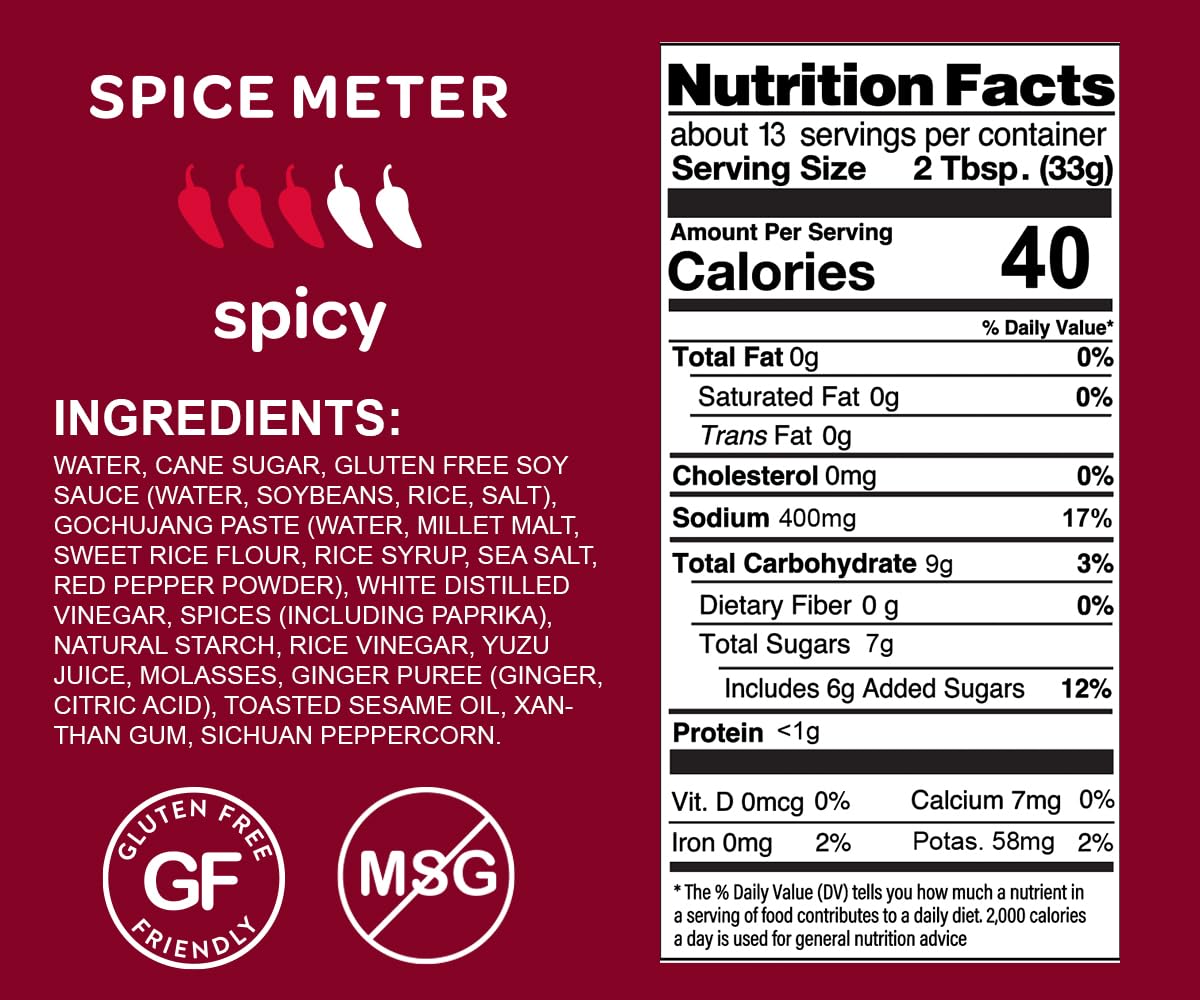 Mr Bing Sweet & Spicy Chili Crisp BBQ Sauce, 14.75 oz, Marinade Dip and Stir-Fry Sauce, Made in USA, Gluten-Free, MSG Free (Pack of 1) (Sweet & Spicy