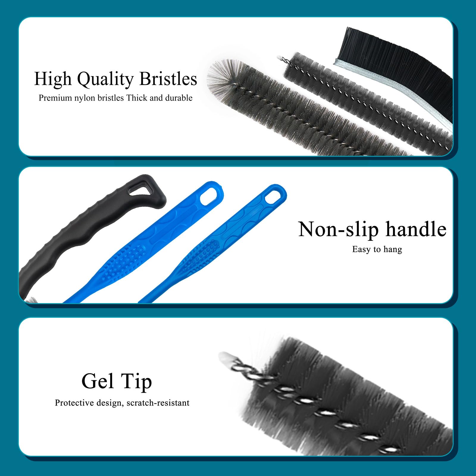 Yicyio Dryer Vent Cleaner Kit, Long Flexible Coil Dryer Lint Remover Brush with Vent & Lint Brush, Multi-Purpose Appliance AC Refrigerator Coil