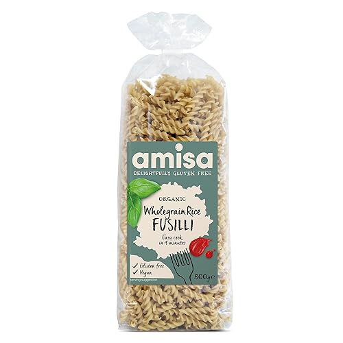 Amisa Organic - Gluten Free Pasta - Wholegrain Rice Fusilli - 500g