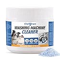 Clelviran Pet Hair Washing Machine Cleaner Powder, Enzyme Action Removes Odor Causing Residue and Grime Deep Inside Pump, HE Front and Top Load Washer
